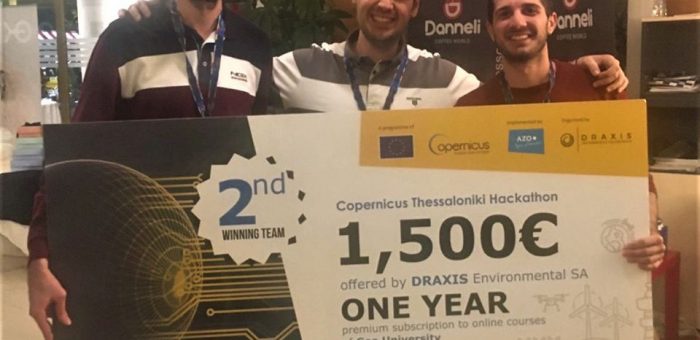 2nd place at Copernicus Thessaloniki Hackathon